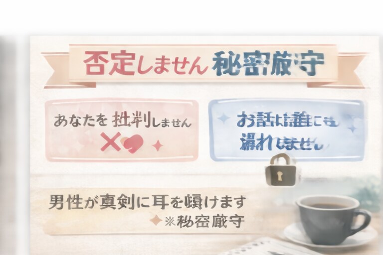 5分からでも大丈夫.通話で愚痴を否定せず聞きます 否定や説教は一切なし、安心して話せます イメージ3