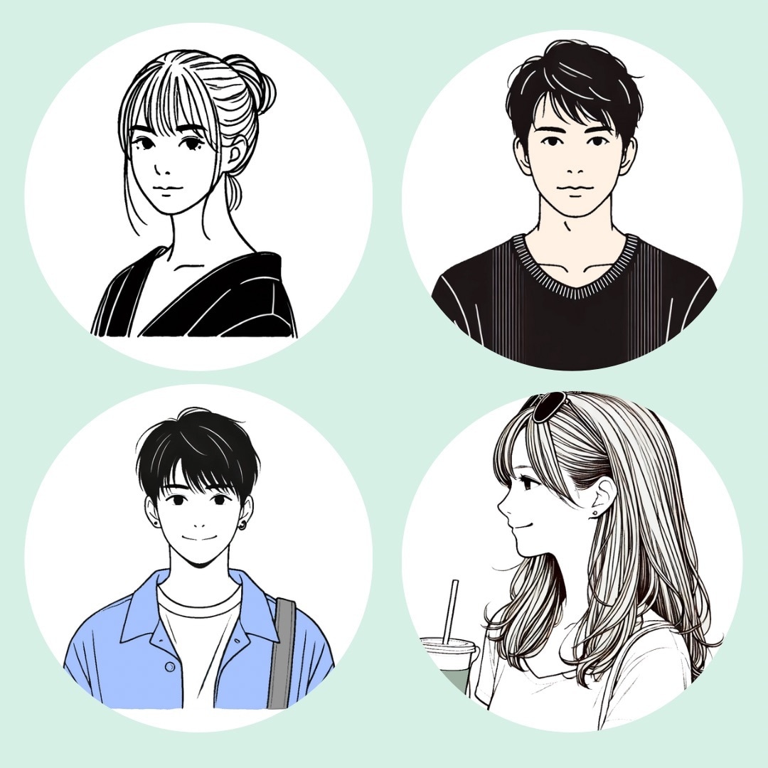シンプル&おしゃれなアイコンを描きます カラー対応◎　SNSなどのアイコンに イメージ3