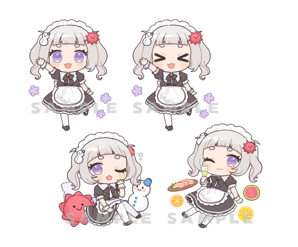 デフォルメイラスト（ミニキャラ）描きます VTuber・配信者様向け！女子・男子・動物など幅広く対応 イメージ3