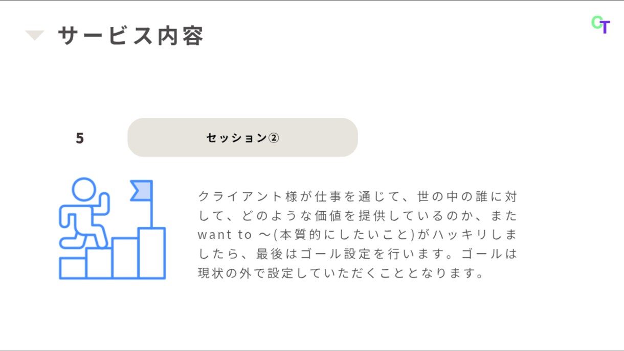 コーチングにて現状の外のゴール設定を一緒に行います 本当に今のままでいいですか？人生を加速させましょう！ イメージ9