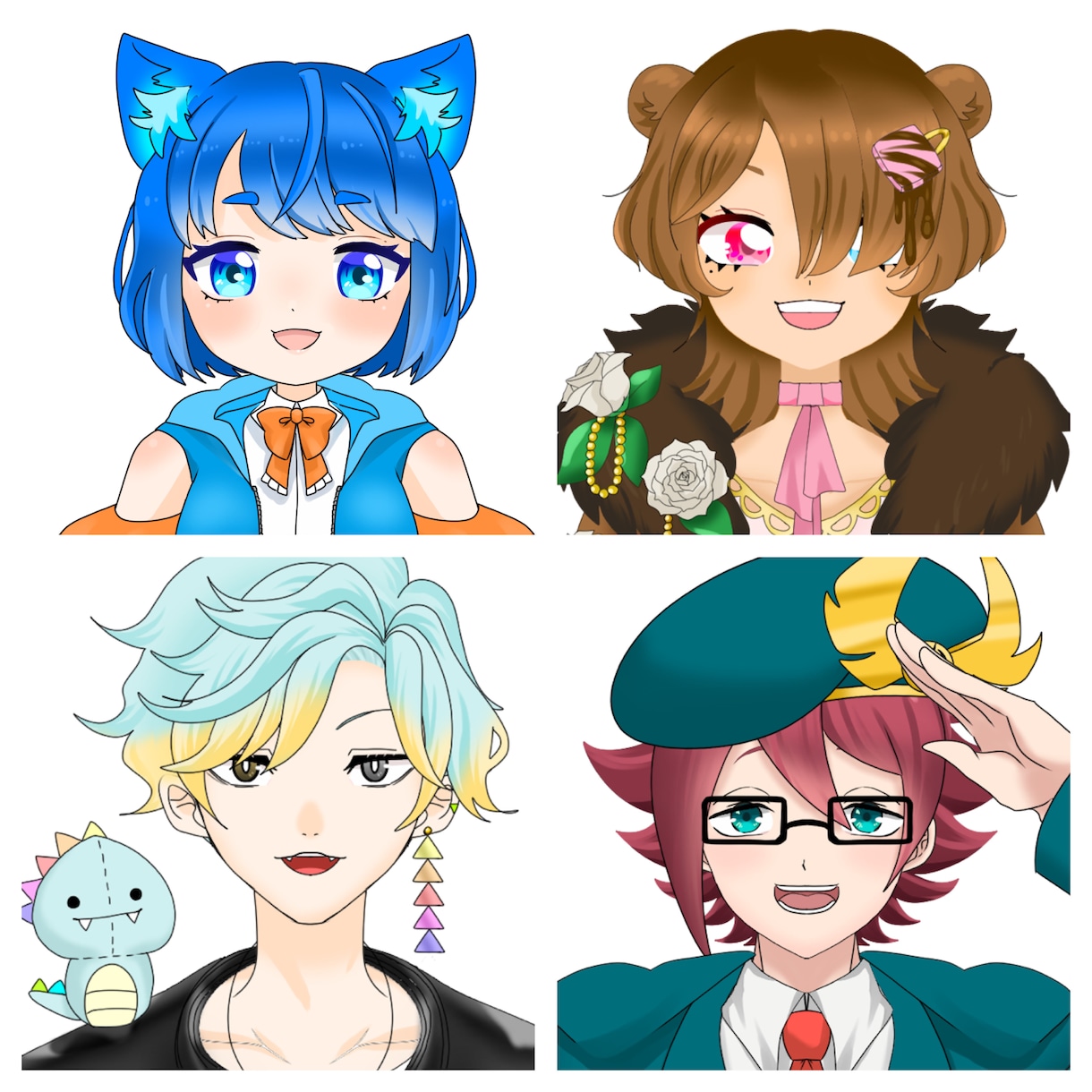 live2D用パーツ分けイラスト描きます VTuberさん、配信者さんにピッタリのお体仕立てます！ イメージ1