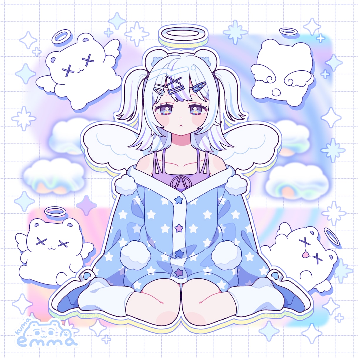 ゆるふわポップなイラストお描きします アイコン、立ち絵、一枚絵、動画・配信用等 イメージ2
