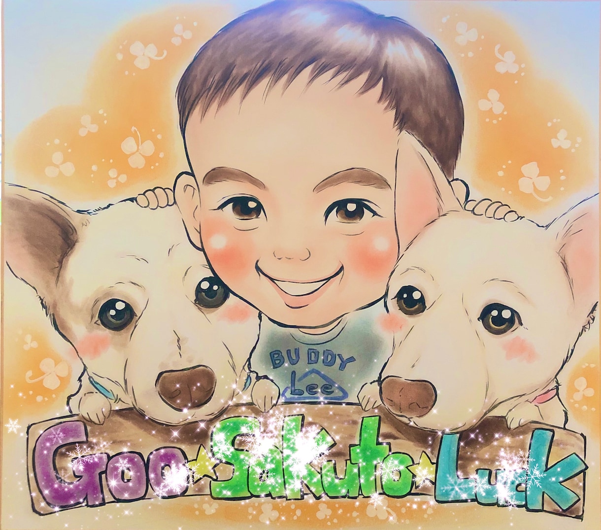 大切なワンちゃん猫ちゃんの似顔絵を描きます ★似ていて可愛らしい似顔絵を記念日に★ イメージ2