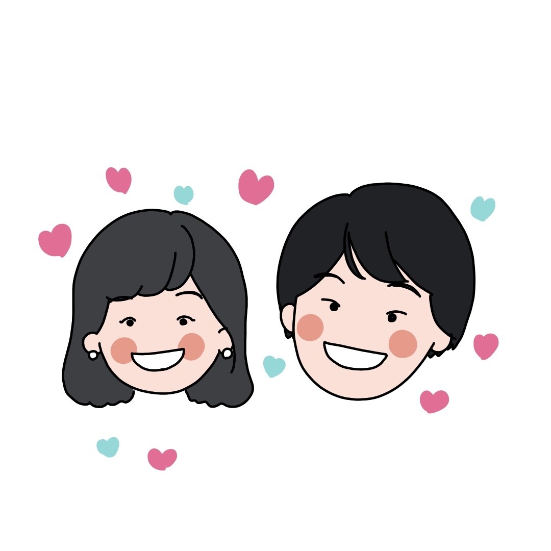 カップル似顔絵描きます 恋人同士の似顔絵はいかがですか？セール中につき1000円！ イメージ2