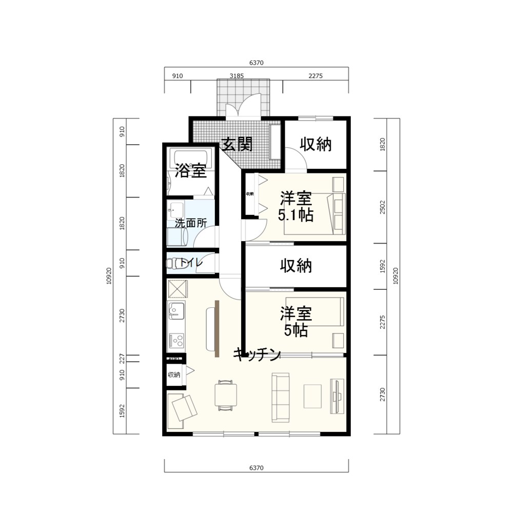 メモ書きや平面図をチラシ向け間取り図におこします 2枚で2,000円！！　一般向け広告チラシ向けには最適！！ イメージ3