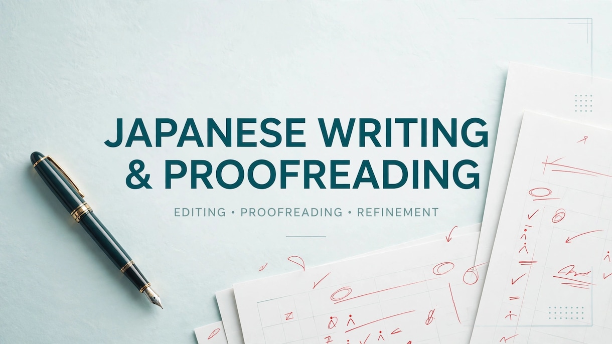 日本語の文章作成・校正ます 読みやすい日本語に仕上げます。 イメージ1