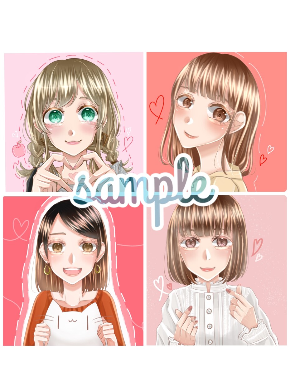 SNSアイコン描きます キラキラ可愛いSNSアイコン描きます！ イメージ2