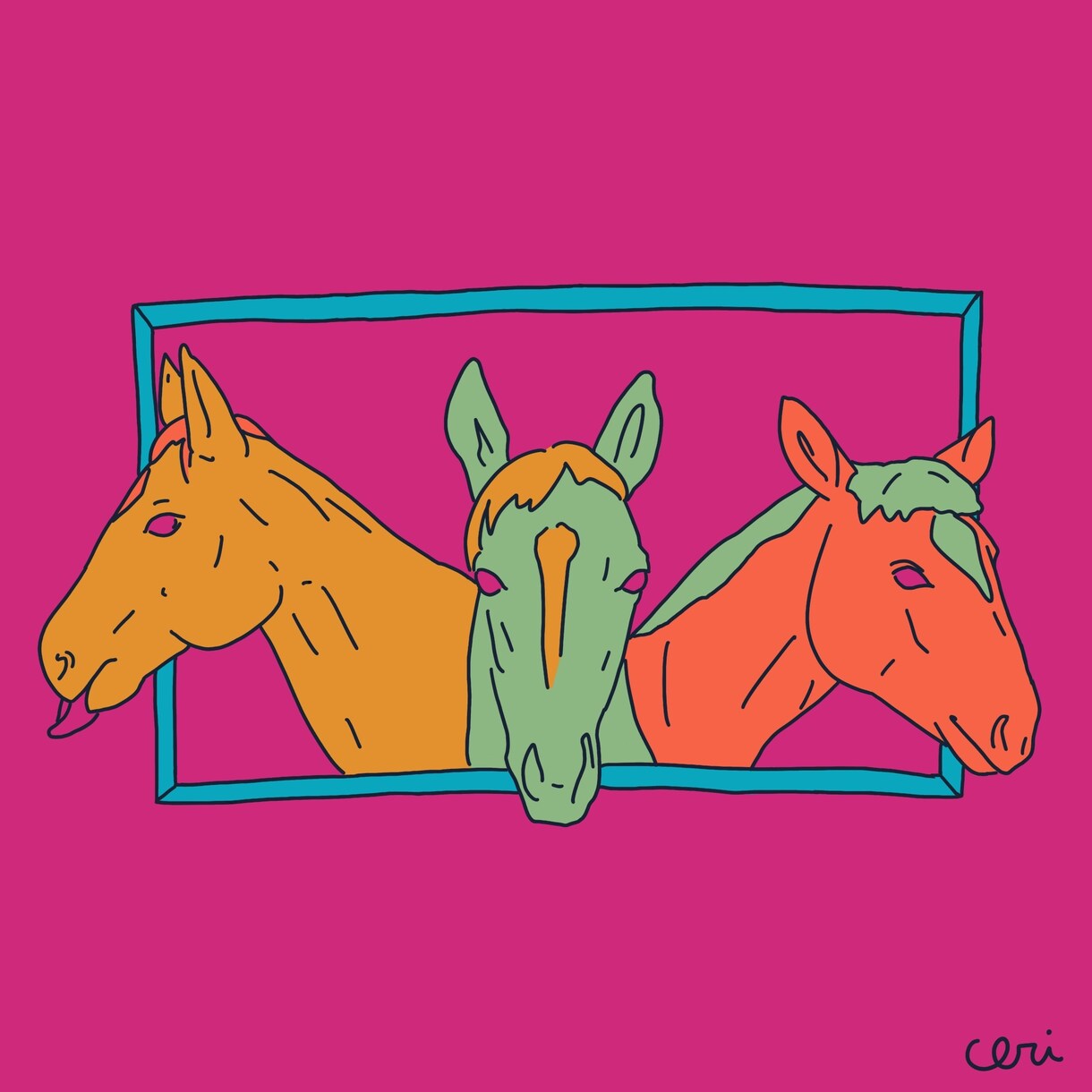 ポップな飾れる絵描きます 目の引く配色のポップイラスト、動物やファッションが得意です！ イメージ7