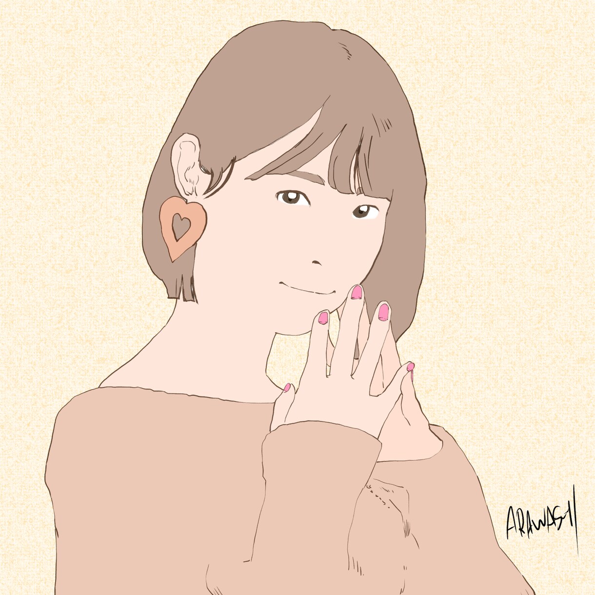 写真からイラスト風似顔絵アイコン描きます アイコンを変えて気分転換したい時などにご利用ください。 イメージ1