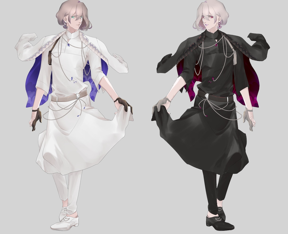 TRPGや動画に使える素敵な立ち絵お描きいたします 格好いいもカワイイも得意です！あなたに合わせた描き方でお届け イメージ4