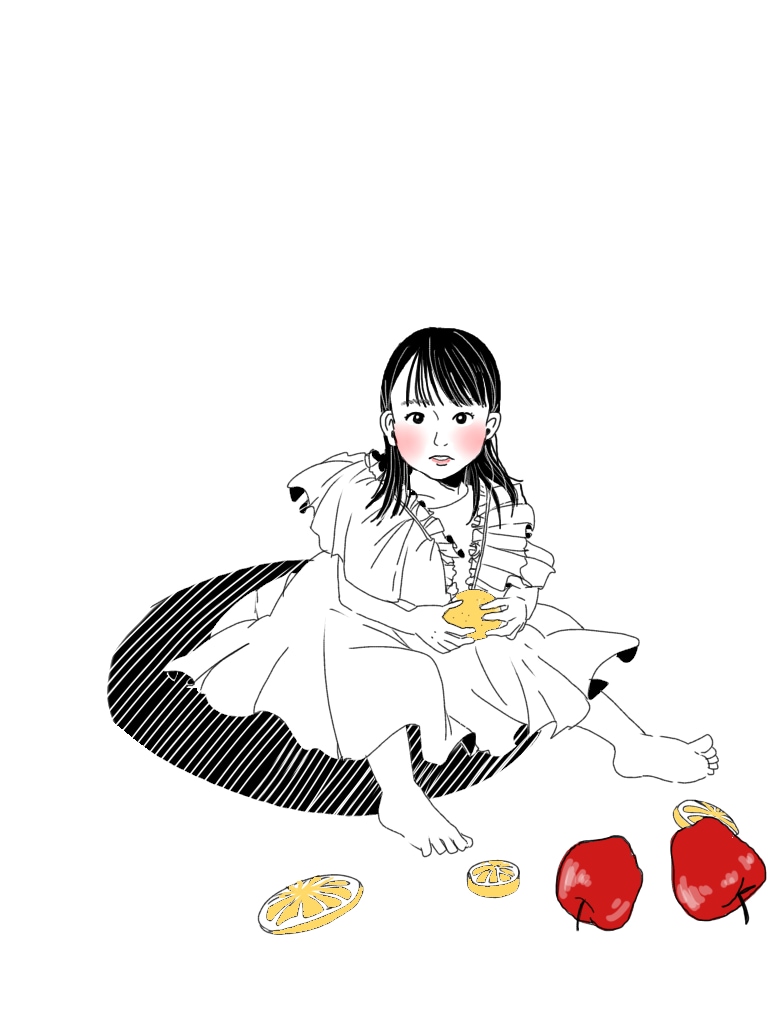 お写真から繊細なイラストをお作りします 白黒+ワンポイントカラーでカッコ可愛いシンプルイラスト♡ イメージ7