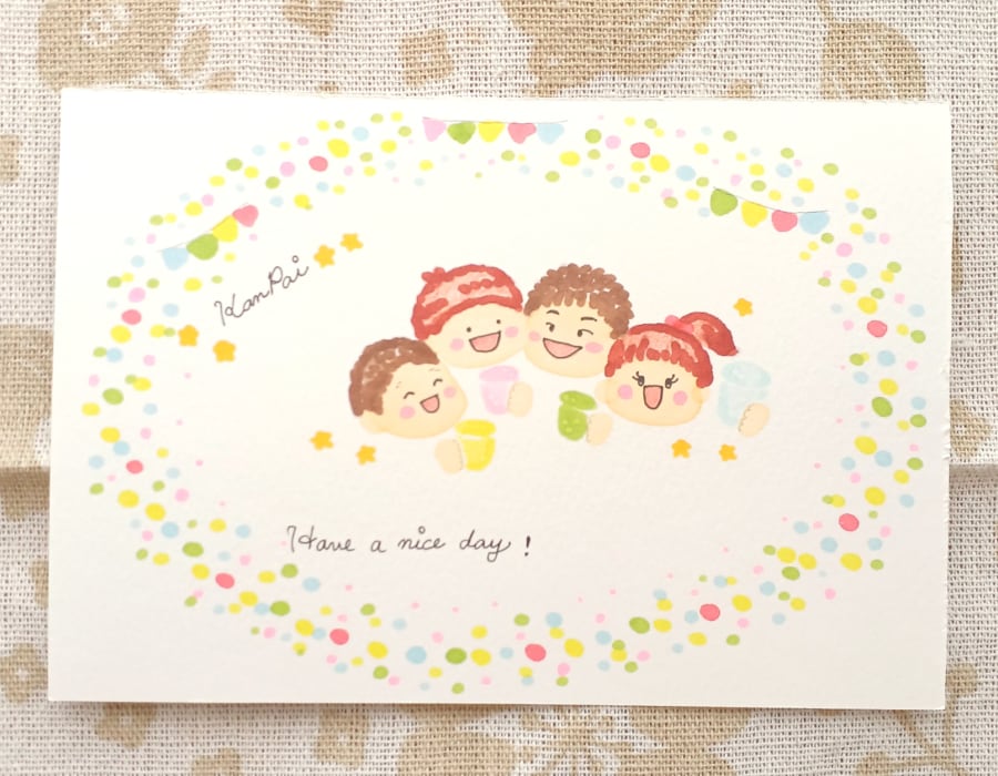 お子様のかわいい似顔絵をふんわり優しく描きます 優しい気持ちあふれる、絵本のようなふんわり似顔絵 イメージ2