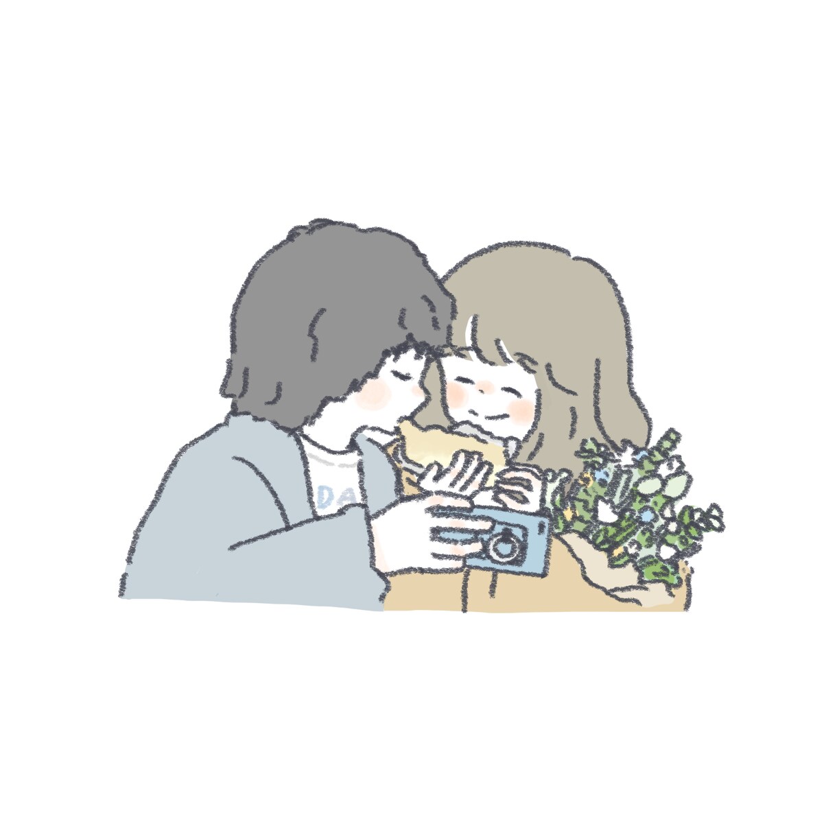 ほっこり可愛いイラスト　作成いたします アイコンやプレゼント用等のイラストオーダー承ります！ イメージ4