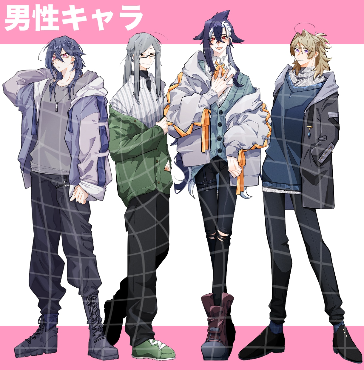 Live2D対応！キャラデザ→立ち絵作成いたします 表情差分2種類無料で制作します！ イメージ5