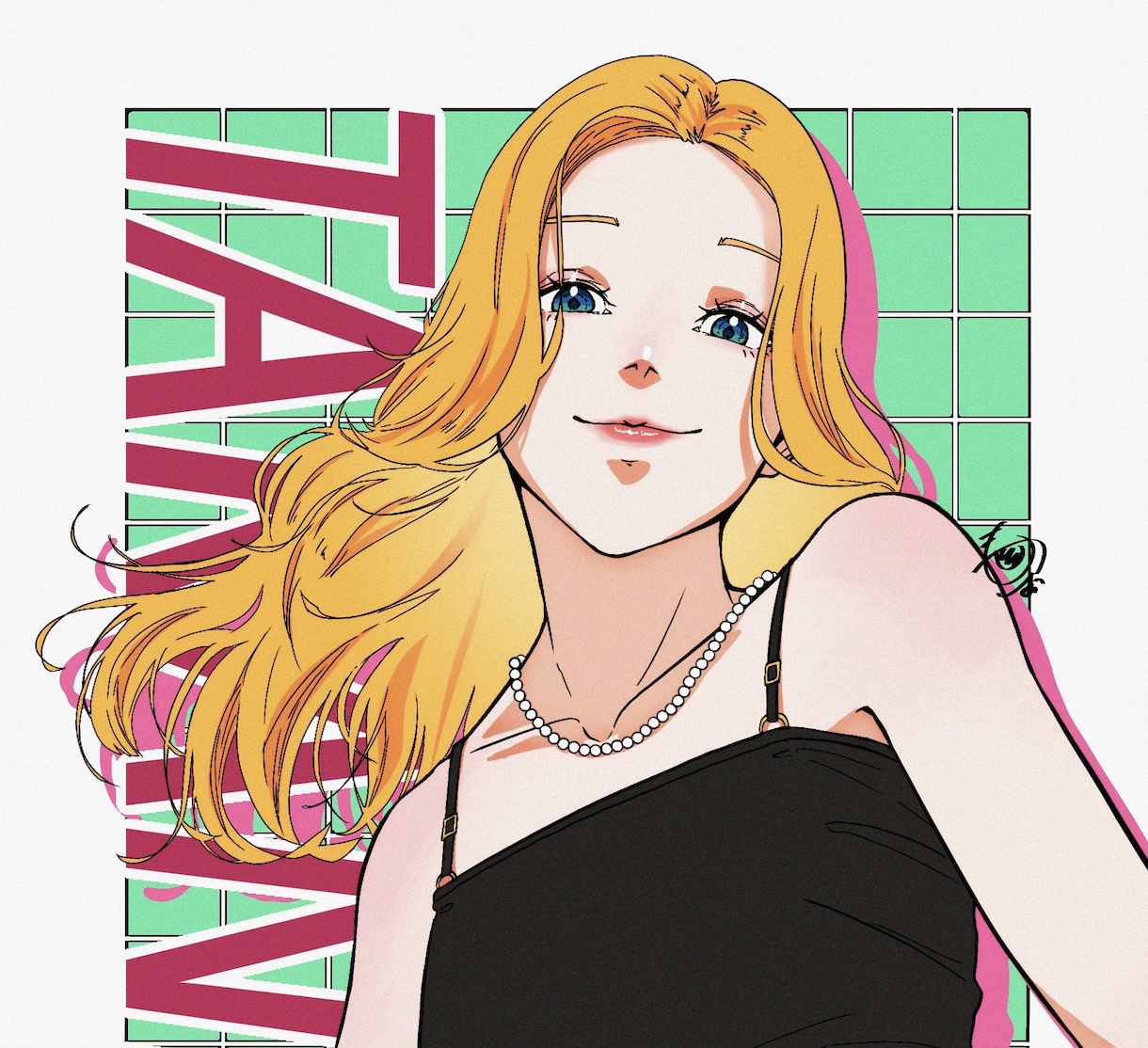 ポップでレトロなイラスト作成致します シティポップなイラスト、歌みた等活動者様にも是非！！ イメージ1