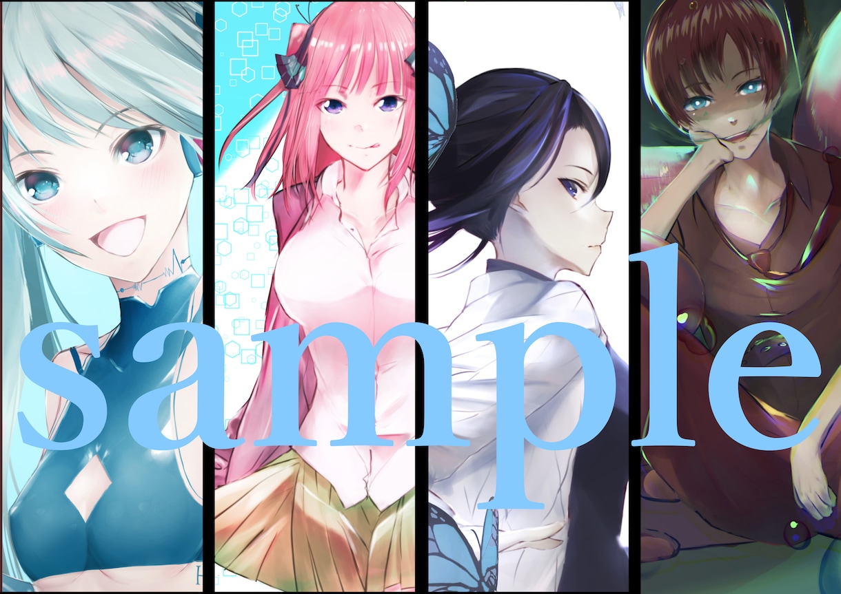 ヘッダー、アイコン、表紙、挿絵など描きます 相談は、無料なので是非連絡ください。 イメージ1