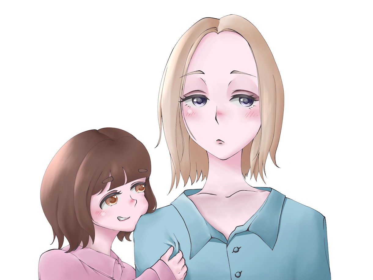 ご希望のイラストを描きます オリジナルキャライラスト作成！！【上半身のみ】 イメージ1