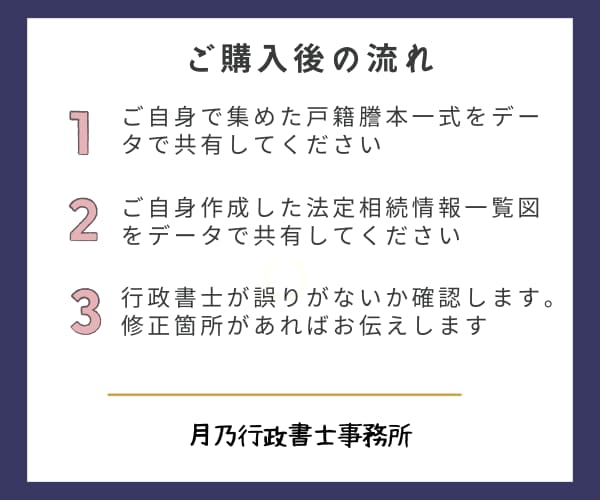 法定相続情報一覧図を行政書士が添削します 法務局への提出前にプロの目で最終確認！ イメージ3