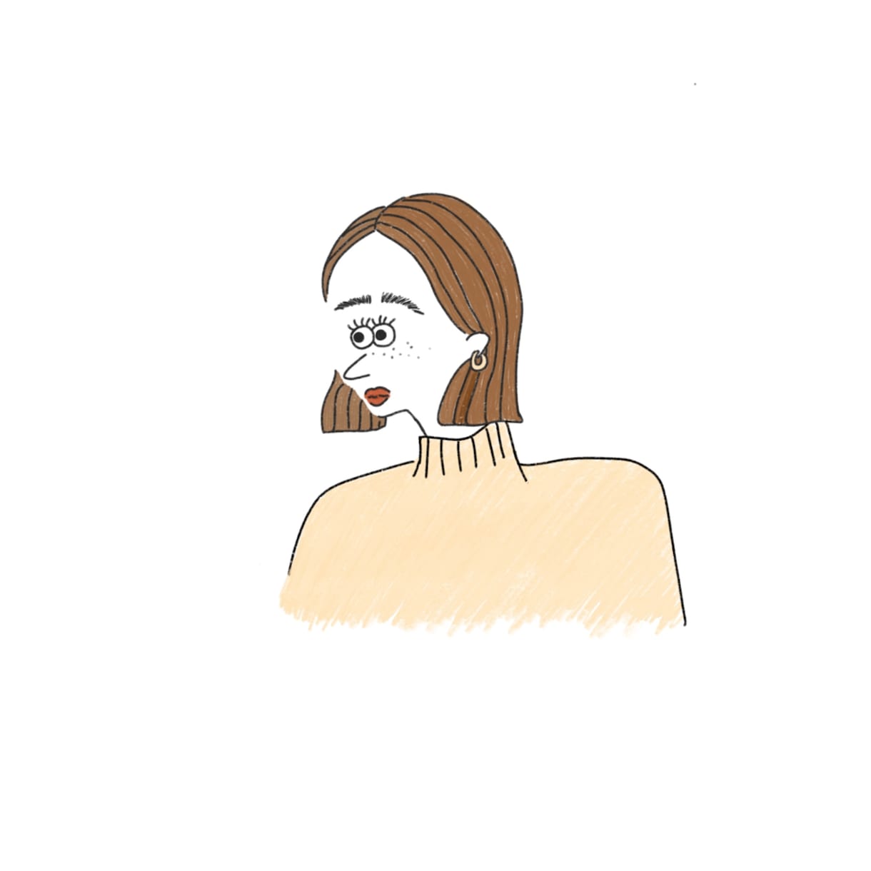 大人かわいいおしゃれなアイコンイラスト描きます 印象アップ◎小物・文字入れ無料！シンプルイラスト イメージ1