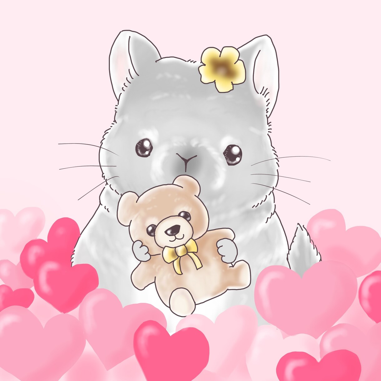 かわいいペットのSNSのアイコン描きますます チンチラならお任せ！かわいく癒されるアイコンにしませんか？ イメージ4
