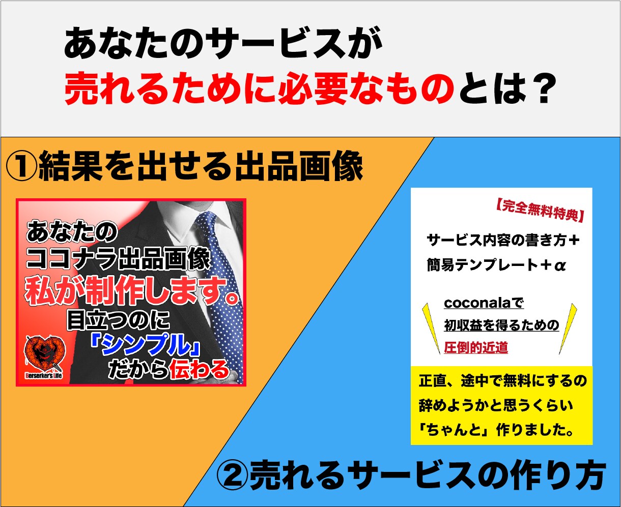 ココナラ初心者でも「３日で売れた」出品画像作ります 圧倒的リピート率！高品質出品画像で貴方も売れる出品者に！ イメージ2