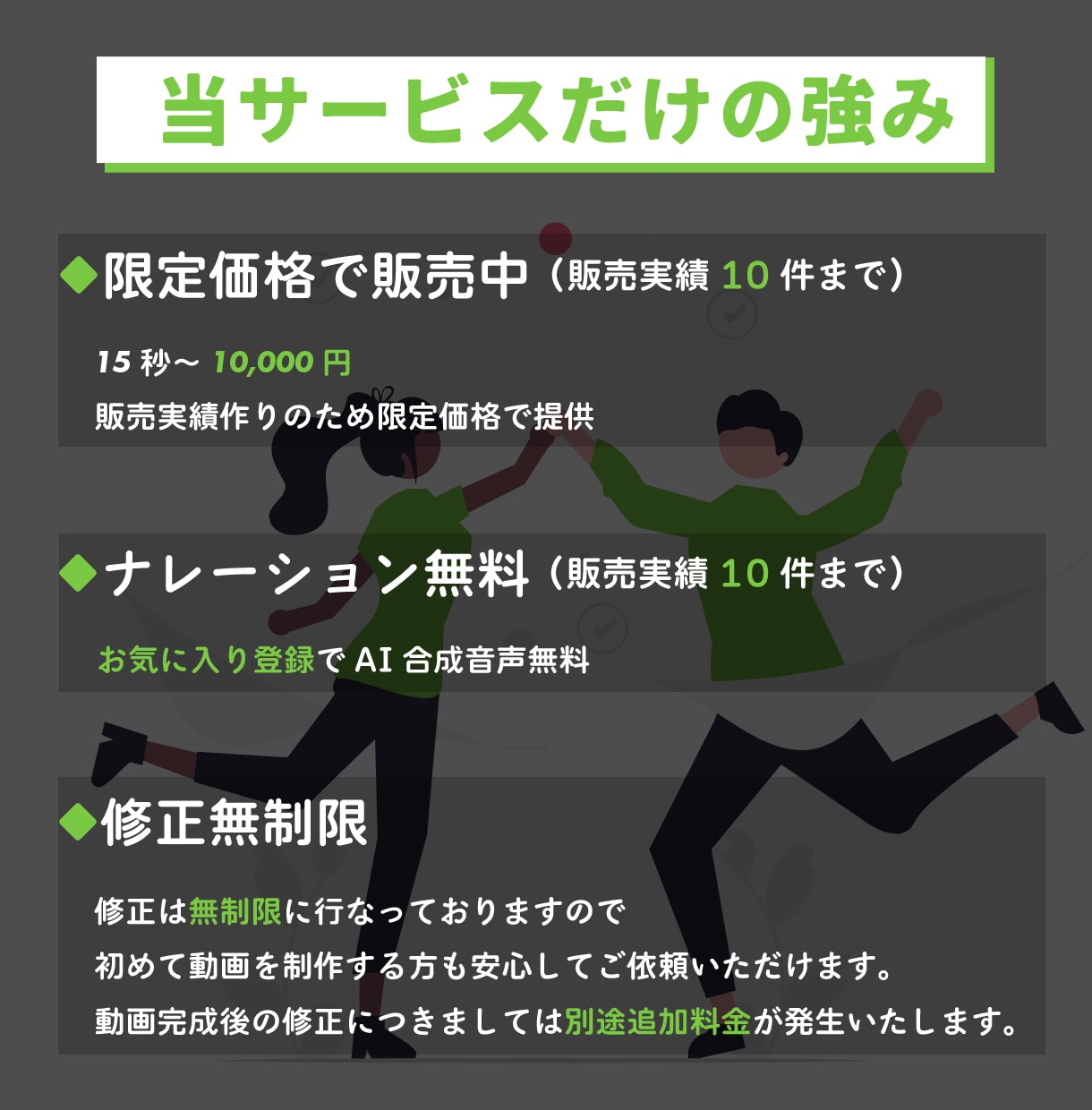 短尺動画特化・広告アニメーション動画制作します 販売実績10件まで限定価格で販売中（15秒10,000円～） イメージ3