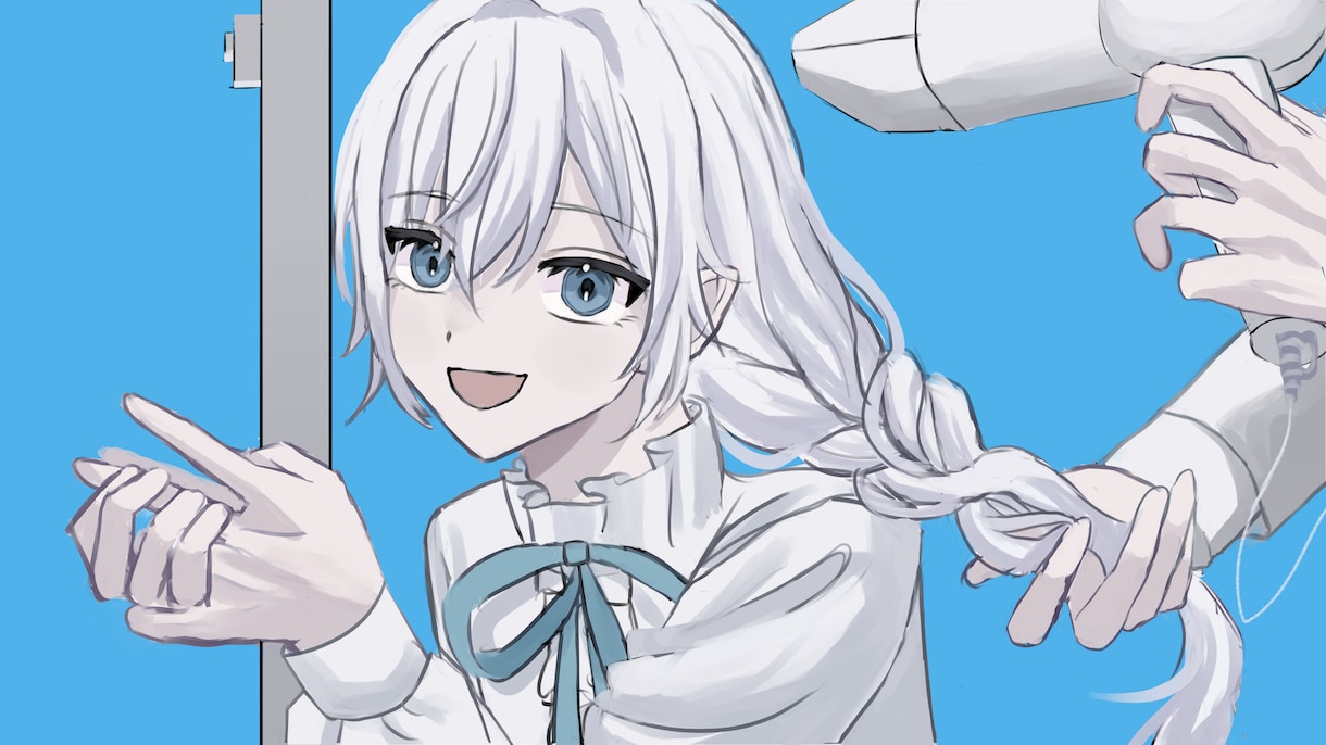 最短即日！淡い透明感のあるアイコン描きます 淡く儚い透明感アイコンをお届け イメージ1