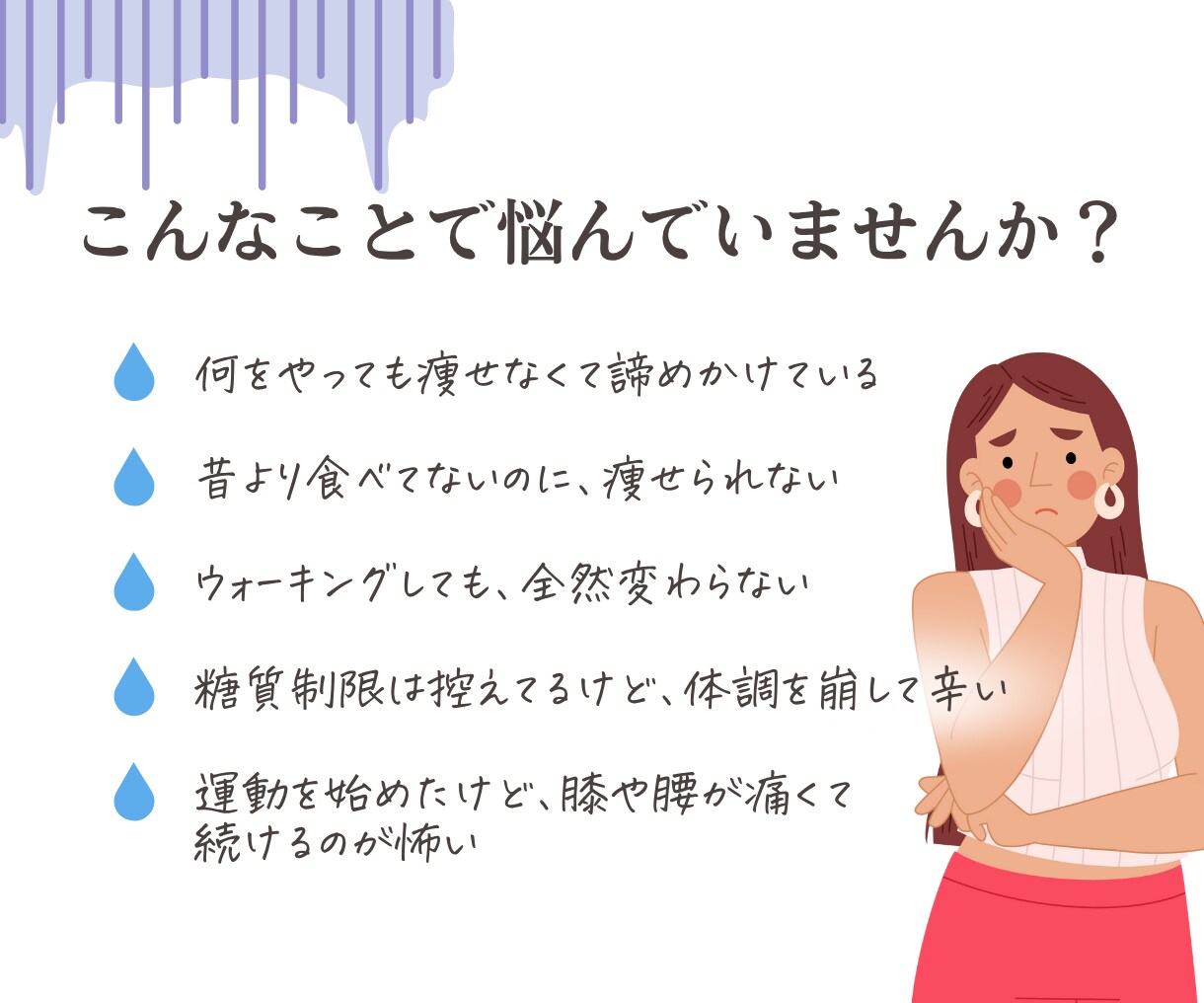 しっかり食べてキレイに痩せる方法がわかります 『昔より食べてないのに、痩せない…』あなたへ イメージ2