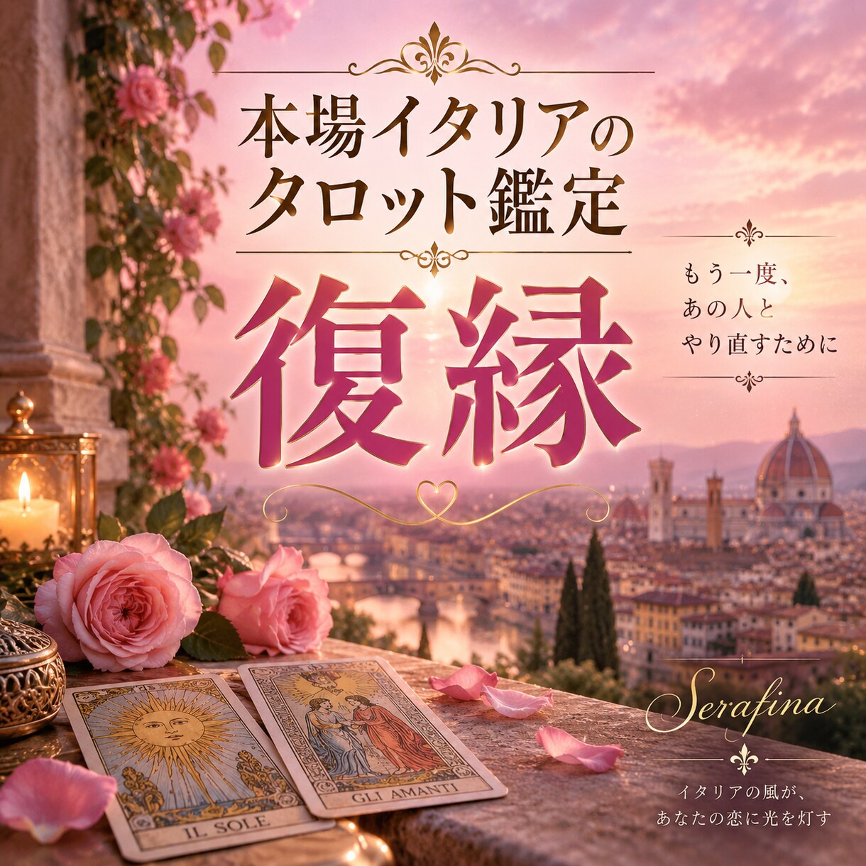 本場イタリアのタロットで復縁する方法を占います もう一度あの人とやり直すためのメッセージ イメージ3