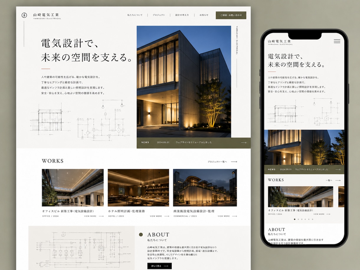電気屋さん専門のホームページを制作しますます お客様想いの現場の強みが伝わる、更新しやすいホームページ イメージ7