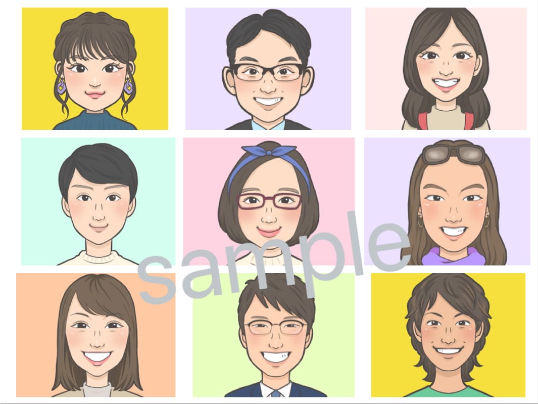 即日対応可！アイコン★名刺★お1人用似顔絵描きます ビビっ！と目をひく似顔絵をデータ作成致します！ イメージ6