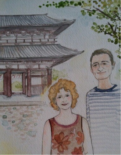 思い出の写真を水彩画で描きます 基本はA4サイズで描きます。原画送付致します。 イメージ1