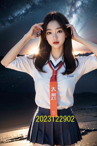 AIで作成した宇宙が背景の女子高生写真を販売します 実写では撮影が不可能な宇宙が背景の女子高生写真販売 イメージ2