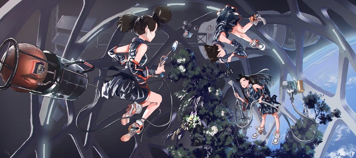 挿絵/表紙絵その他イラスト描きます メカ/キャラクター/背景【難しいアングルでも大丈夫です】 イメージ3
