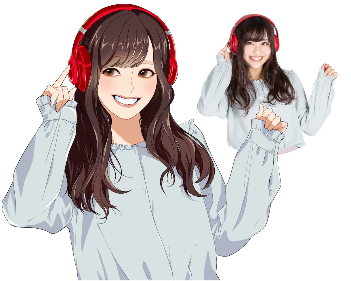 SNS運用に◎✦好印象✦上品綺麗な似顔絵描きます 特徴を捉えて美しく✦アイコン/ビジネス/ギフトに✦ イメージ2