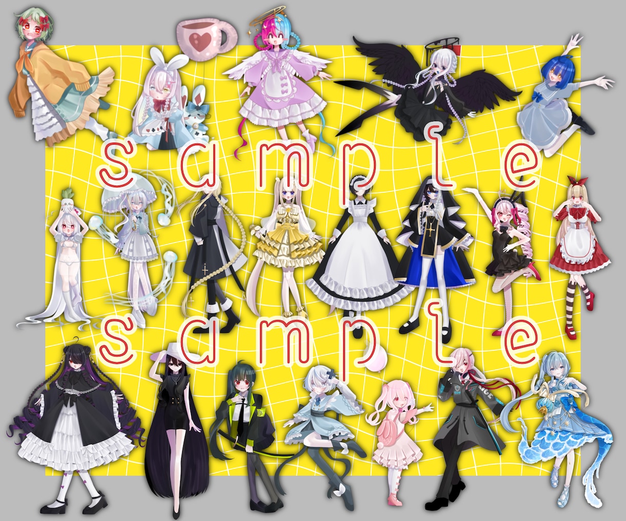 最短7日！全身立ち絵の制作承ります TRPG・企画・ゲームなどで使用できる立ち絵を制作いたします イメージ6