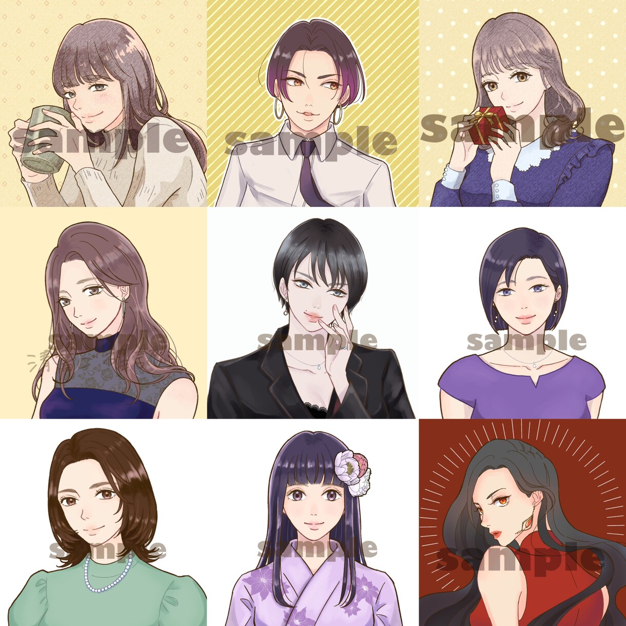 大人でも使いやすいシンプルアイコンお描きします 商用OK！男性もお気軽に。インスタSNSの挿絵やヘッダーにも イメージ6