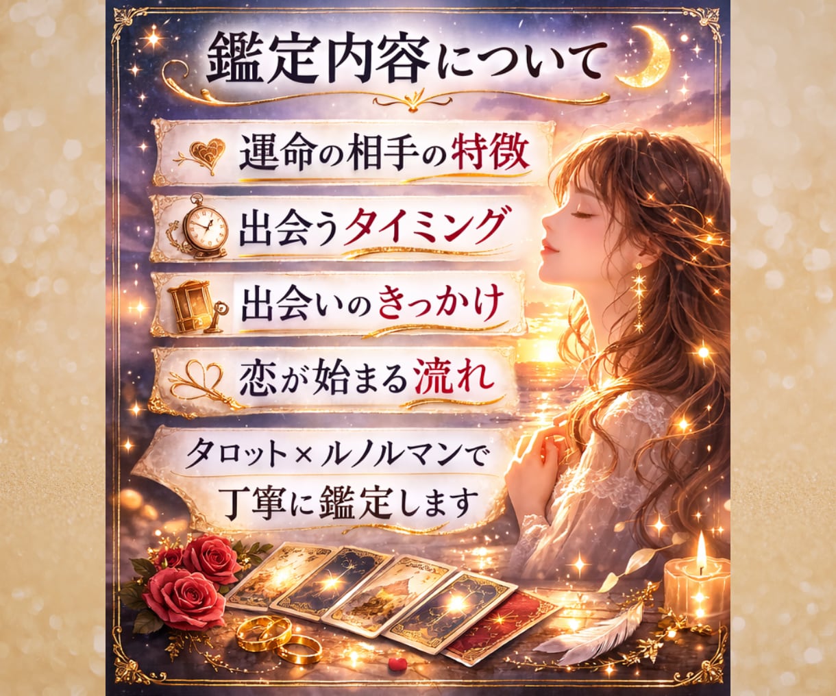 あなたの運命の相手と出会うタイミングを占います 素敵な恋ができるか不安…そんなあなたにカードからのメッセージ イメージ3