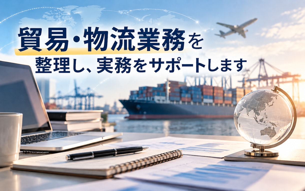 貿易・物流業務を整理し、実務をサポートします 現場を知っているからこそできる、貿易業務の整理とサポート イメージ1