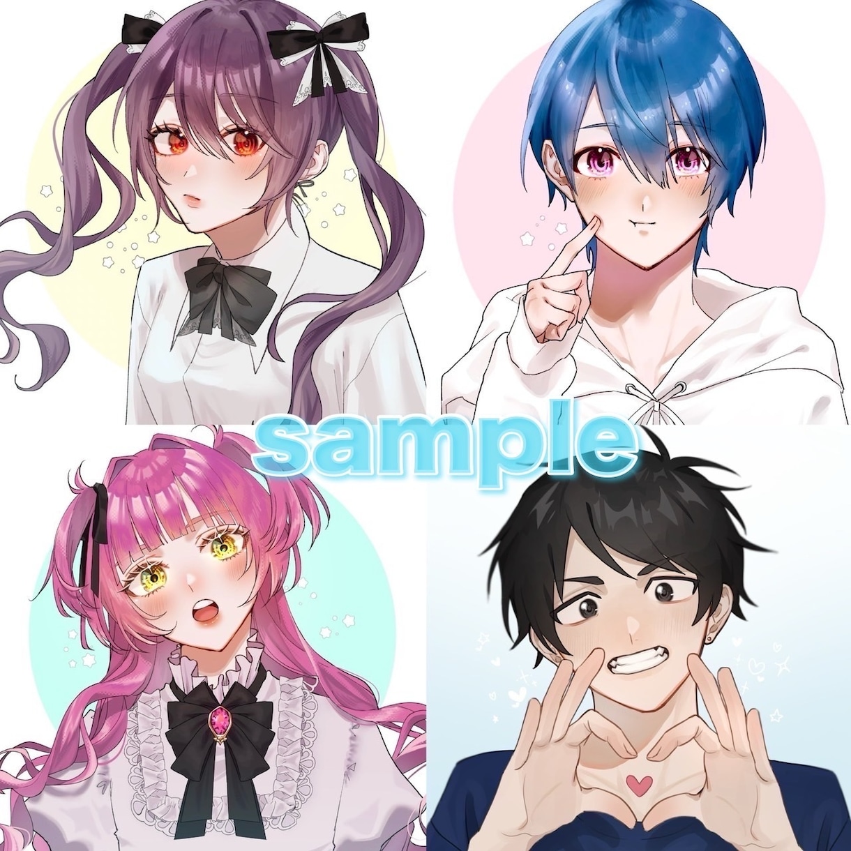 あなただけのアイコン作成します 自分のイメージしたキャラ、オリジナルキャラをアイコンにします イメージ3