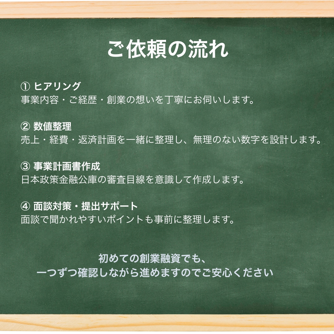 新年度支援！税理士が公庫の創業融資計画を仕上げます 【公庫創業融資の要点を押さえ、計画全体を整えます】 イメージ5
