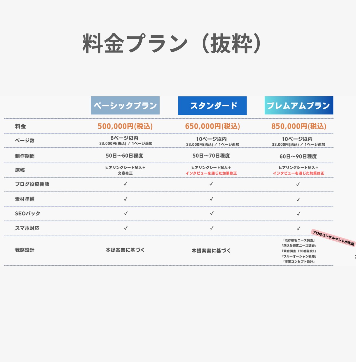 戦略設計からサイト制作まで一気通貫でご支援します 現役コンサルタントが事業成長・認知拡大するHPを作ります イメージ4