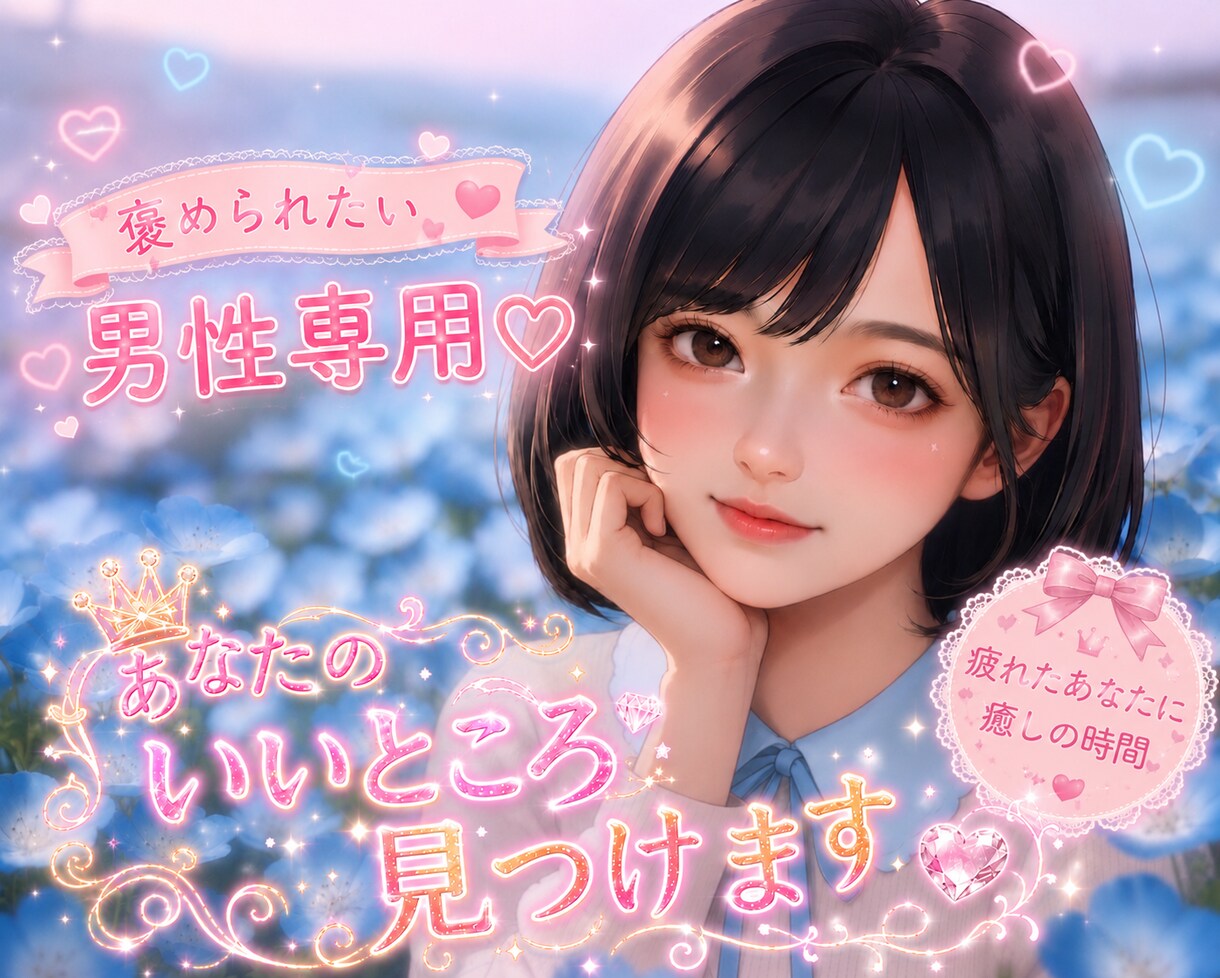 女子校育ちのお嬢様♥️可愛い声であなたを褒めます どんな話も大歓迎♡お話して、日頃の疲れを癒してくださいね！ イメージ1