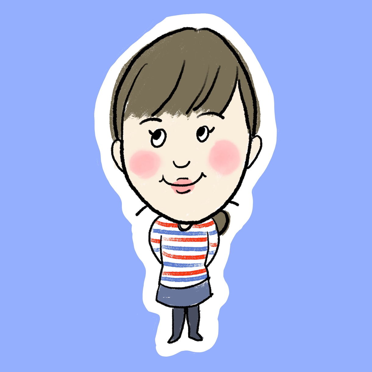 商用OK★全身似顔絵をやさしいタッチで描きます 現役イラストレーターが描きます!フルカラー幅広い用途に対応! イメージ7
