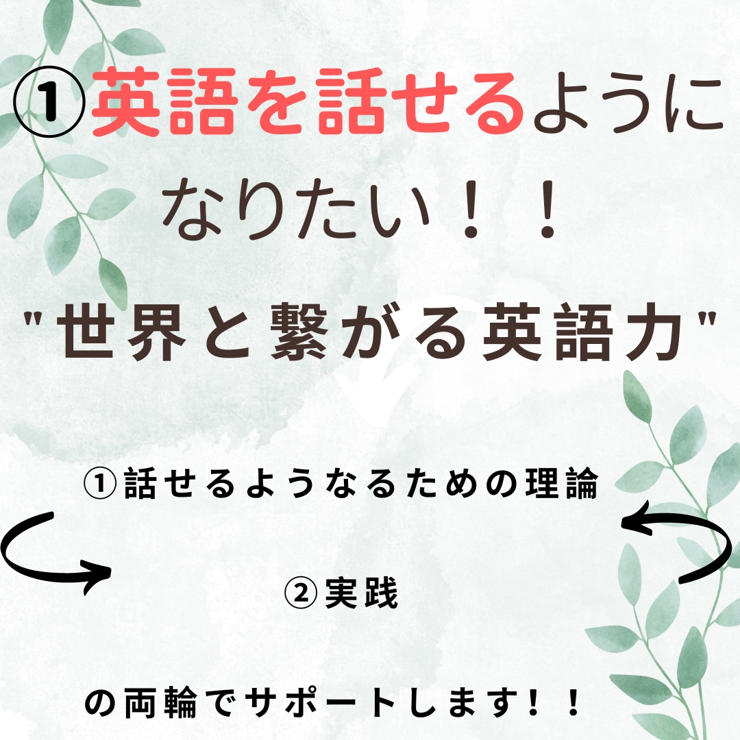 必見【月額制】英会話について継続的にサポートします 3ヶ月後、あなたは英語が話せるようになります！ イメージ1