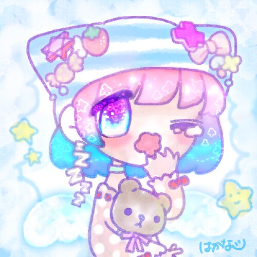 最短3日！！ゆめかわいい☆イラスト描きます ＳＮＳのアイコンや、ヘッダー、動画素材におすすめ☆ イメージ6