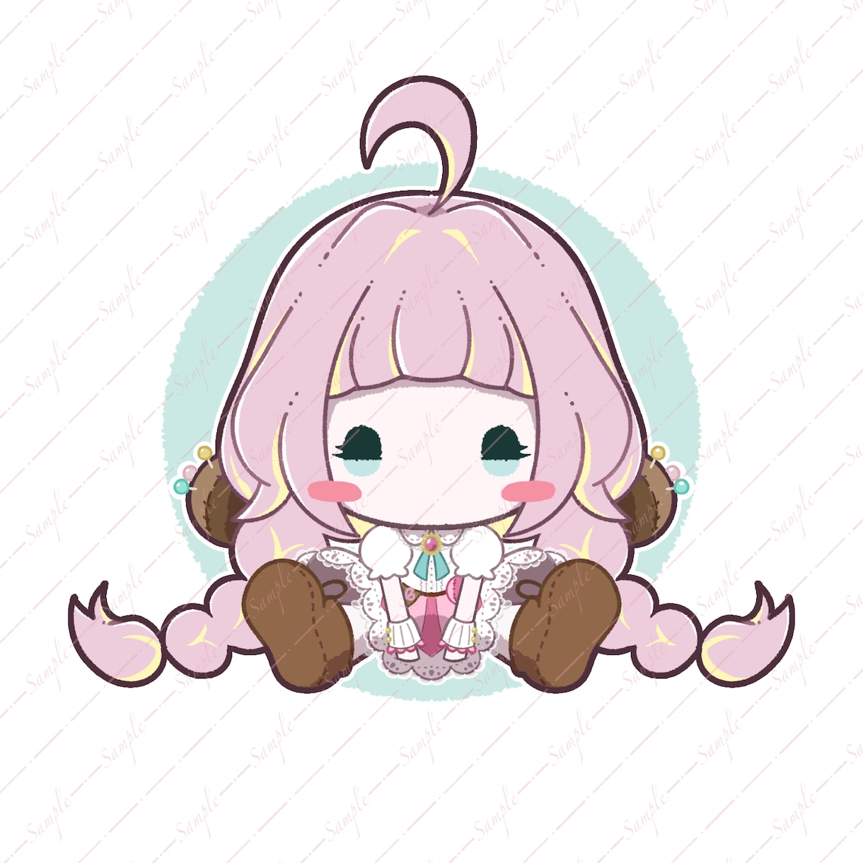 おすわりイラストを作成します ちょこんと可愛いく、ぬいぐるみみたい！ イメージ5