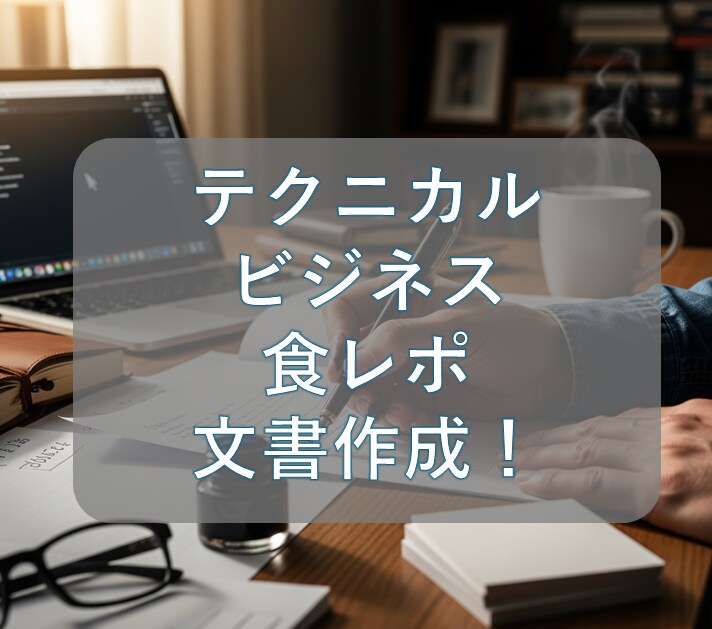 テクニカルやグルメ等の記事を作成します ビジネスから食レポ記事などに対応します! イメージ1