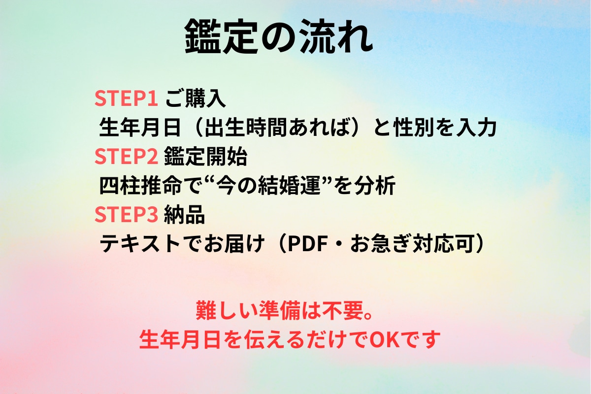 四柱推命で4月の結婚運を占います 運命のご縁や結婚の兆しを的確に占います イメージ2