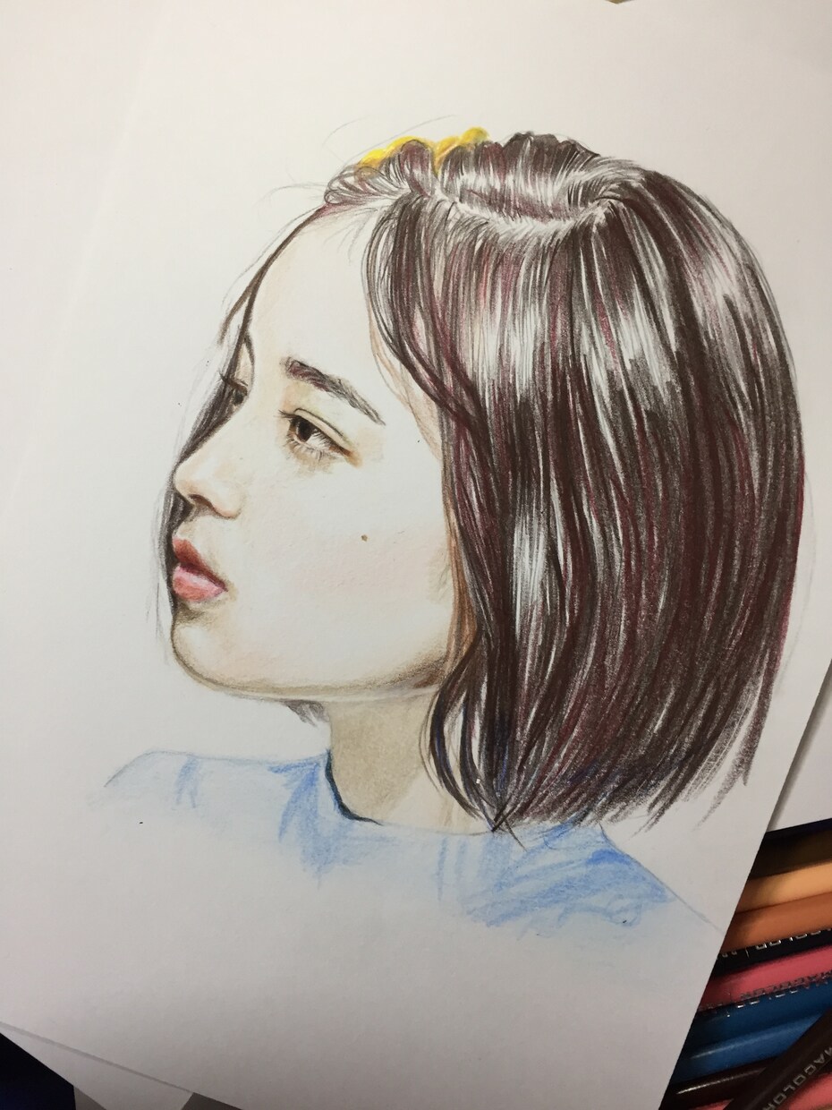写真を元に似顔絵を描きます プレゼントを探しの人に、キレイな似顔絵を探している人に イメージ1